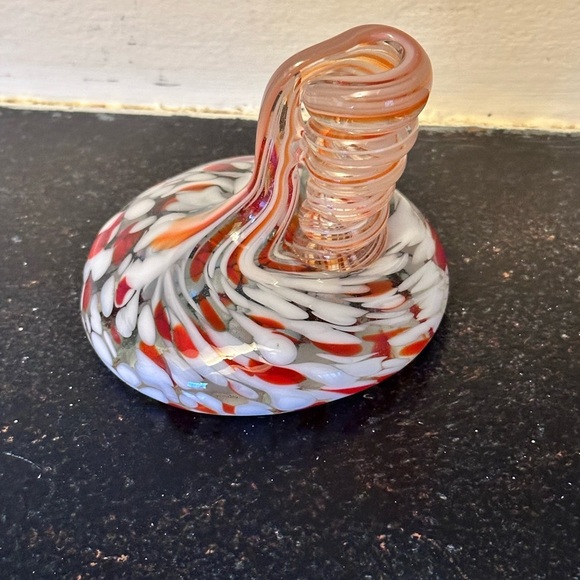 Vintage Handmade Blown Glass Pen Holder - Picture 2 of 5